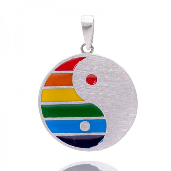 Yin Yang with Rainbow Colors