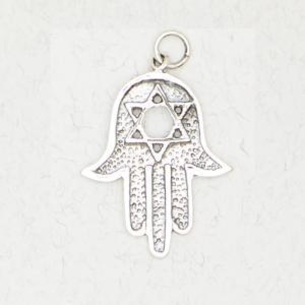 Hamsa with Star of David