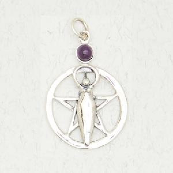 Pentacle of the Goddess with Accent Stone