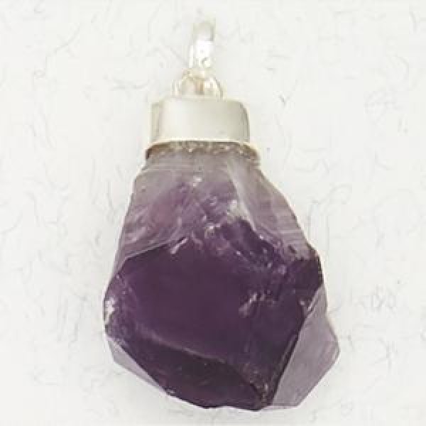 Rough Amethyst Pendant