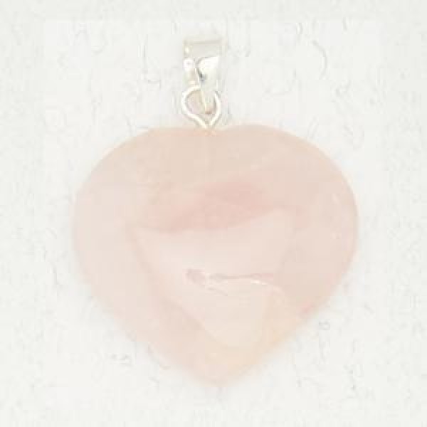 Rose Quartz Heart Pendant